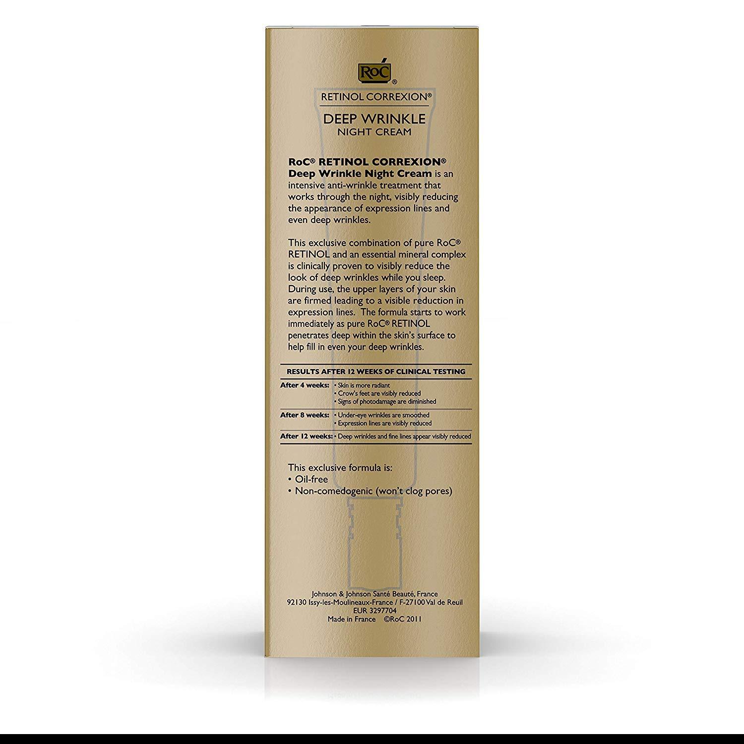 RoC 2 Pack - RoC Retinol Correxion Deep Wrinkle Night Cream 1.0 fl. oz (30 ml)