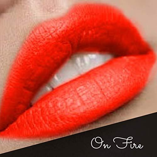 By The Clique By The Clique Premium Long Lasting Matte Orange Red Lip Liner Pencil |"On Fire" Orange Red Ultra Wear Lip Liner