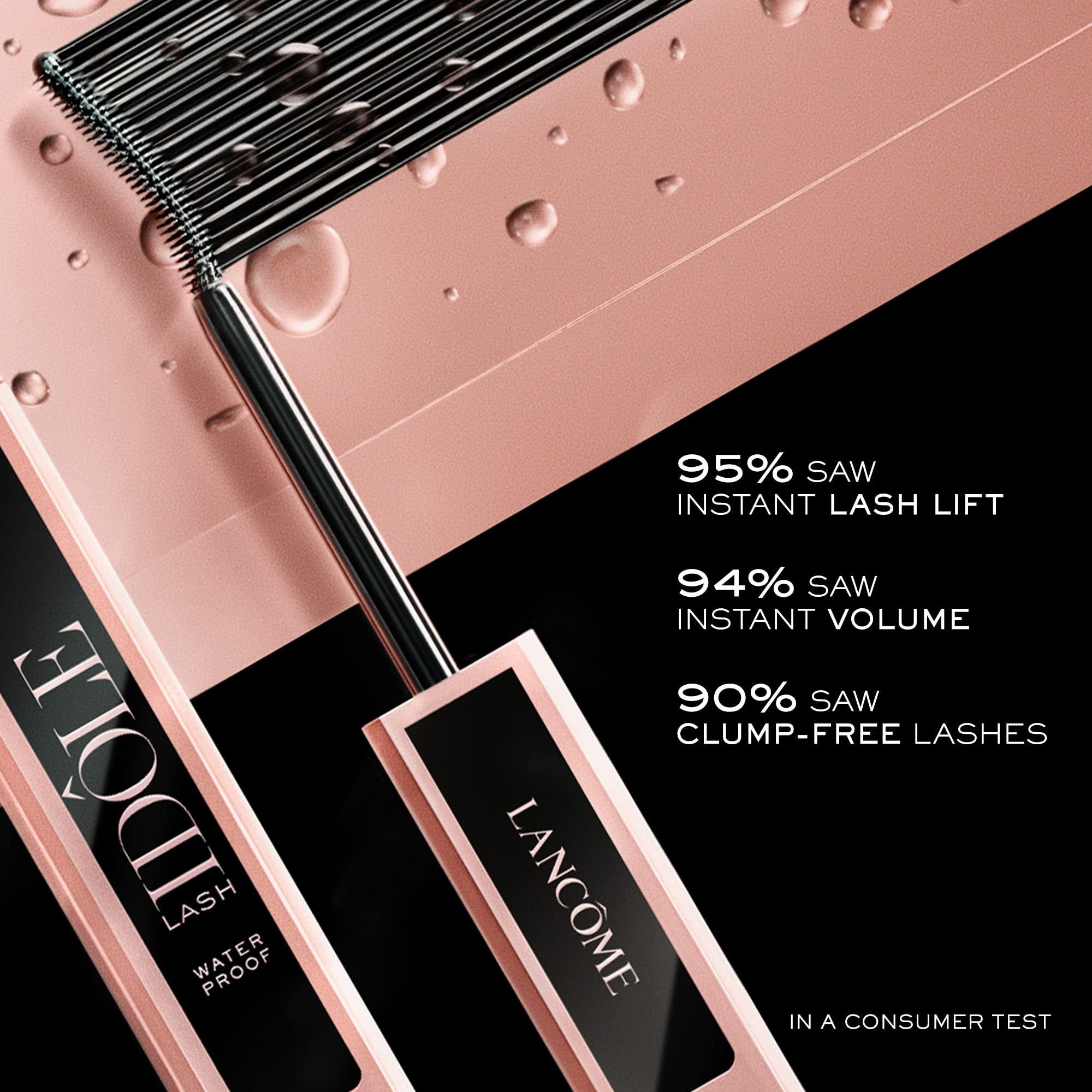 Lancôme Lash Idle Lash-Lifting & Volumizing Waterproof Mascara - Black Mascara for Instant Volume, Length & Lift - Smudge Proof & Up To 24H Wear - Black