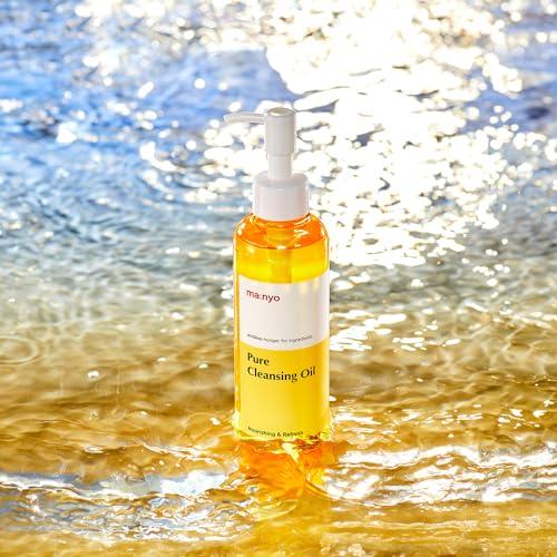 MA:NYO MANYO FACTORY Pure Cleansing Oil 6.7 fl oz (200ml) Korean Facial Cleanser, Blackhead Melting, Daily Makeup Removal with Argan Oil, for Women