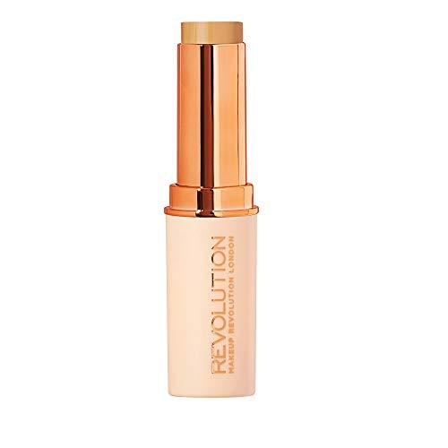 Makeup Revolution Revolution Fast Base Stick Foundation F5, Contour Stick for Dewy Finish, Best Foundation Base Makeup for Light Skin Tones