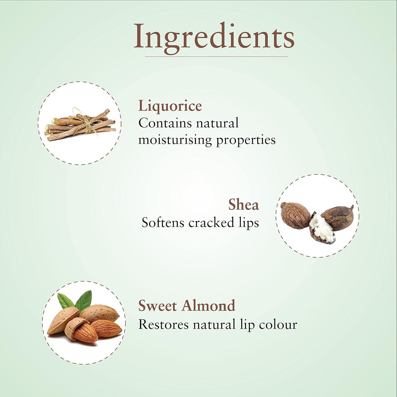 Ju.st He.rbs Ju.st He.rbs Liquorice Shea Lip Butter Balm, 8g Transparent