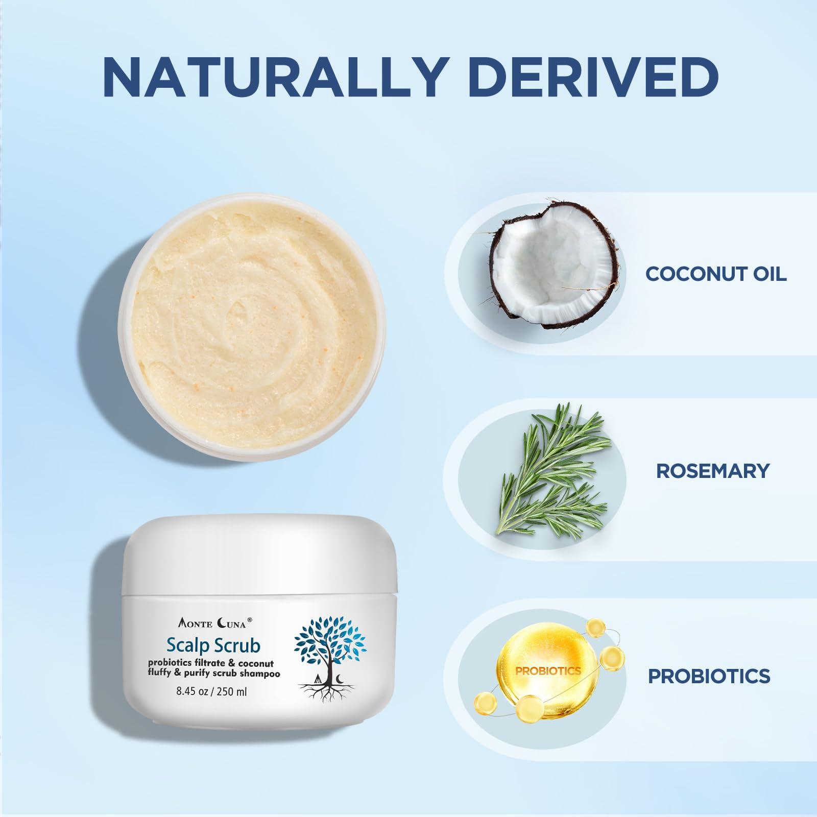 Bablabear Bablabear Scalp Exfoliator Scrub,Itchy Scalp Treatment for Dandruff,Hair Scrub, No Sulfate Hair Scrub To Soothe a Dry, Flaky,Scalp,Removes Buildup,Clarifying Shampoo With Scrubber