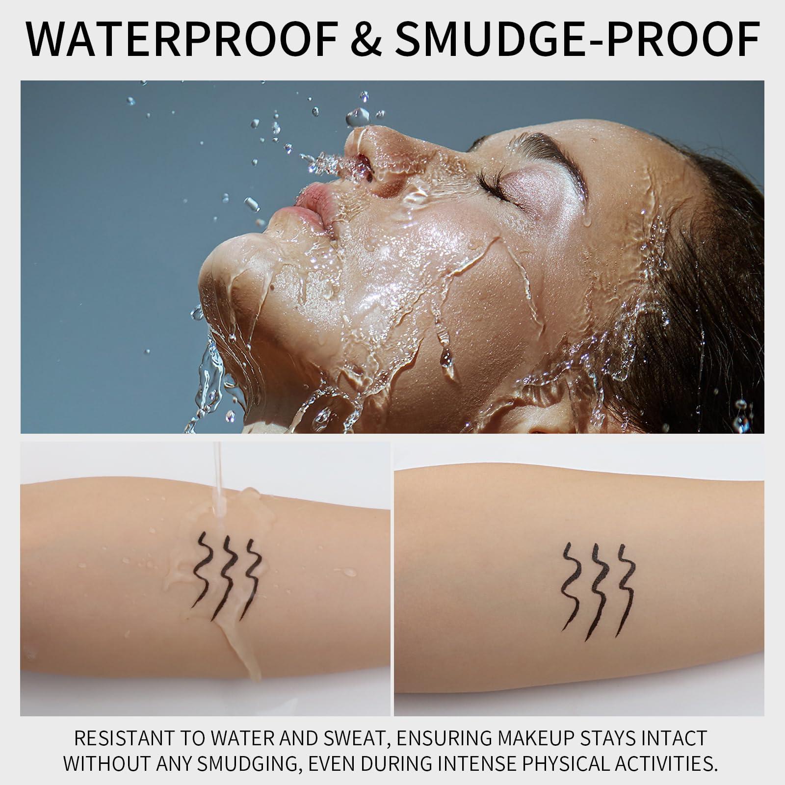 QIC QIC Eyeliner Pencil Eye Liner Pen,Waterproof & Smudge-proof Liquid Eyeliner for Women Girl Matte Long Lasting Eye Makeup Looks-Black