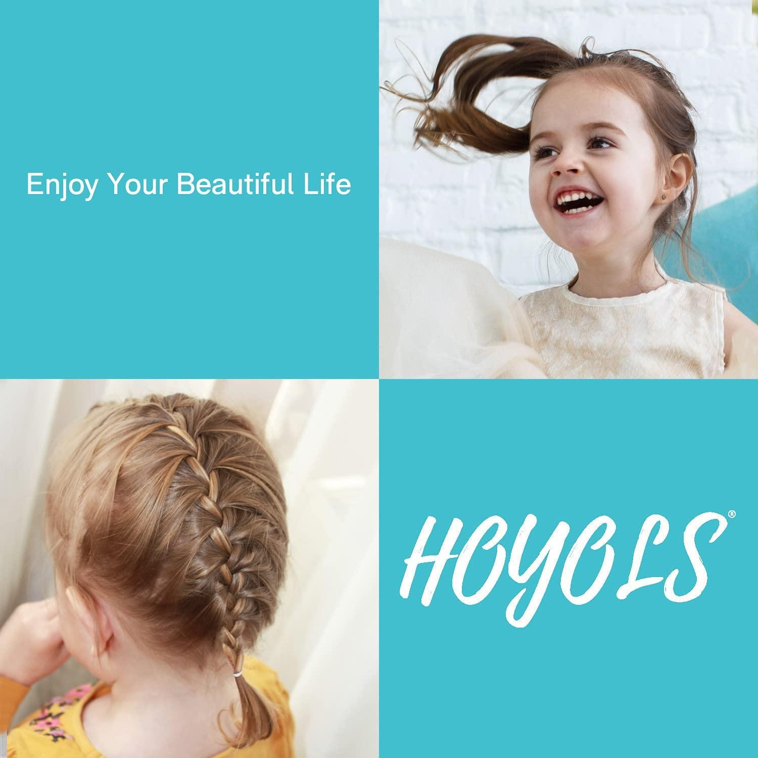 HOYOLS HOYOLS 1/2 Inch Small White Rubber Bands for Hair Ties Elastics Mini Toddler Braids Ponytail Holders for Baby Girls Infants Kids Thick Hair White Rubberbands No Damage Office 1000pcs (S) Latex-Free