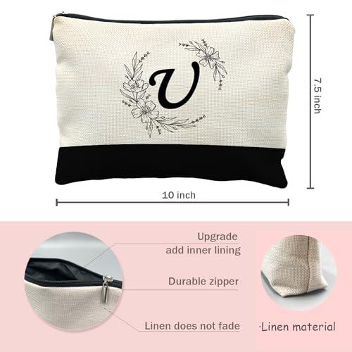 Likjad Likjad Bride Bridesmaid Cosmetic bag,personalized makeup bag,Initial Monogram Personalized makeup bag,bridesmaid gifts,personalized gifts,make up bag,monogrammed gifts for womenU