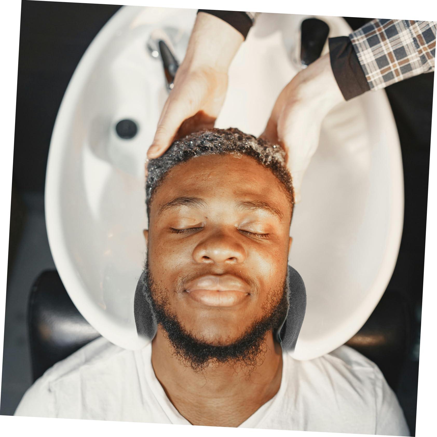 NOLITOY NOLITOY Shampoo Pillow Shampoo Bowl Cushion Inflatable Bath Pillow Shampoo Basin for Washing Hair Neck Rest for Sink Hair Salon Universal Cover for Hair Products Travel Bed PVC Black