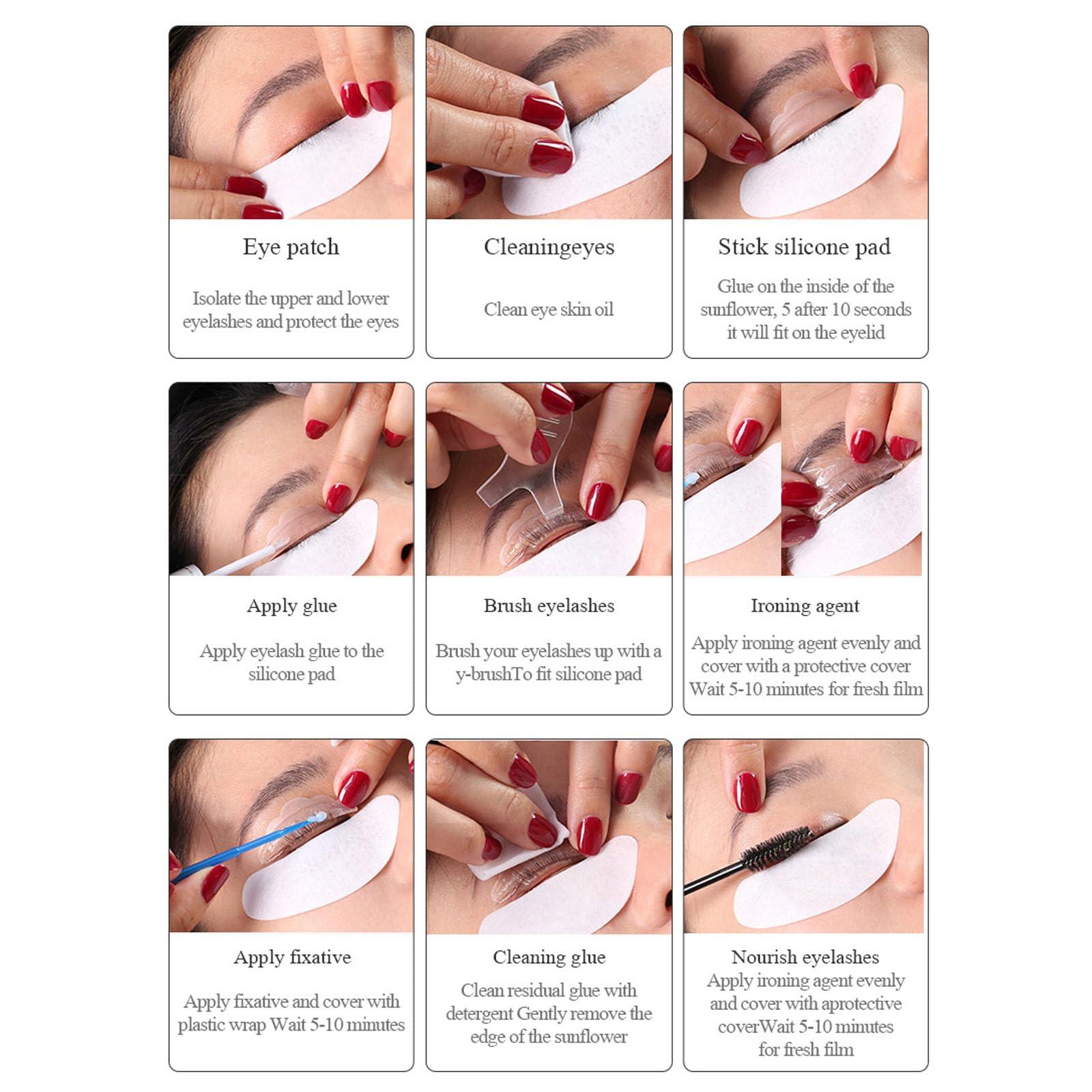 YUANLI YUANLI Lash Lift Kit, Eyelash Perm Kit Easy for Beginner and Professional Lash Perm Kit, Eyelash Lift Kit with Detailed Instruction, Eyelash Lift Kit Permanent Curling Perming Wave Suitable for Salon