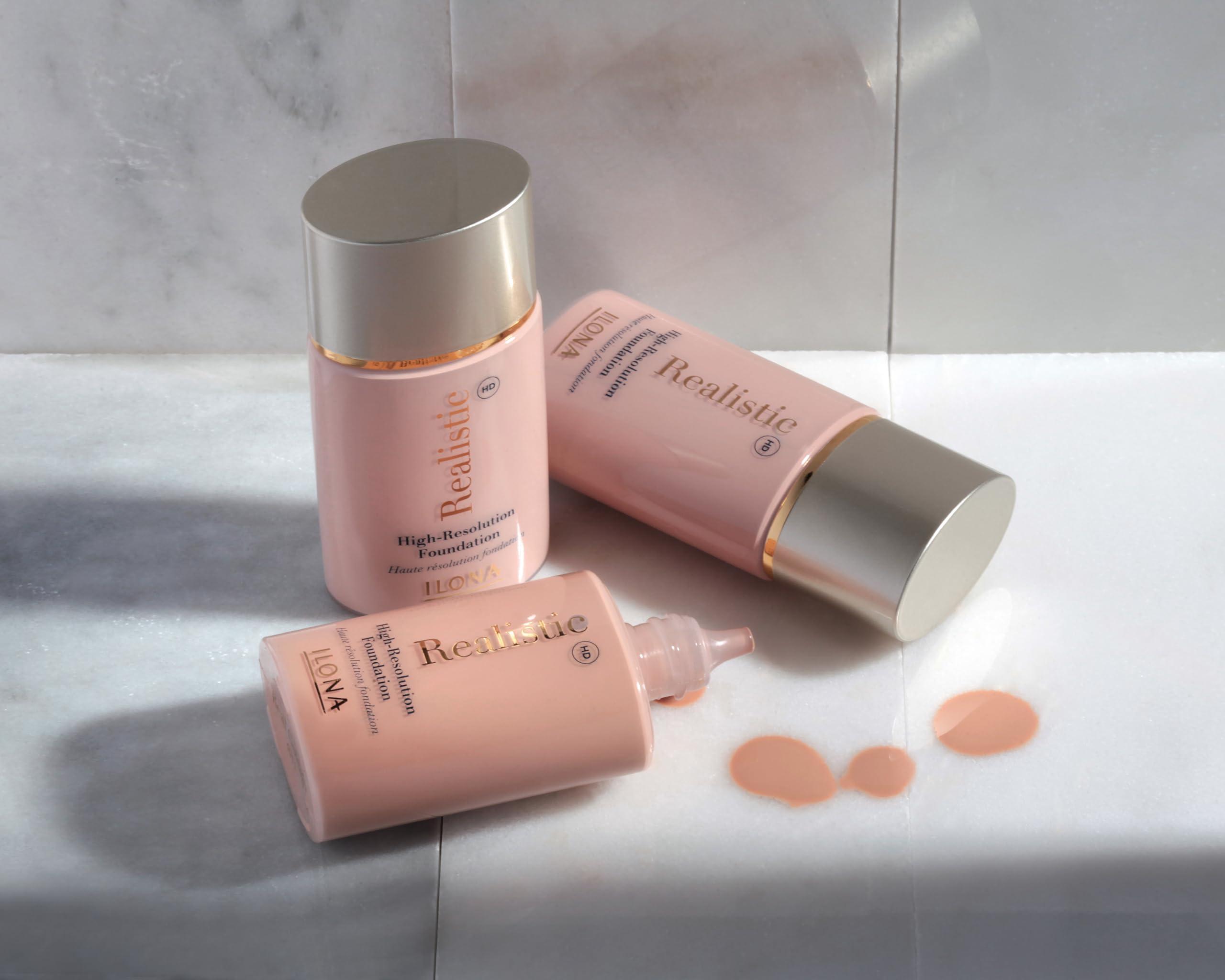 ILONA ILONA Realistic HD High-Definition Makeup Foundation | 1.18 Fl Oz | Real Amber