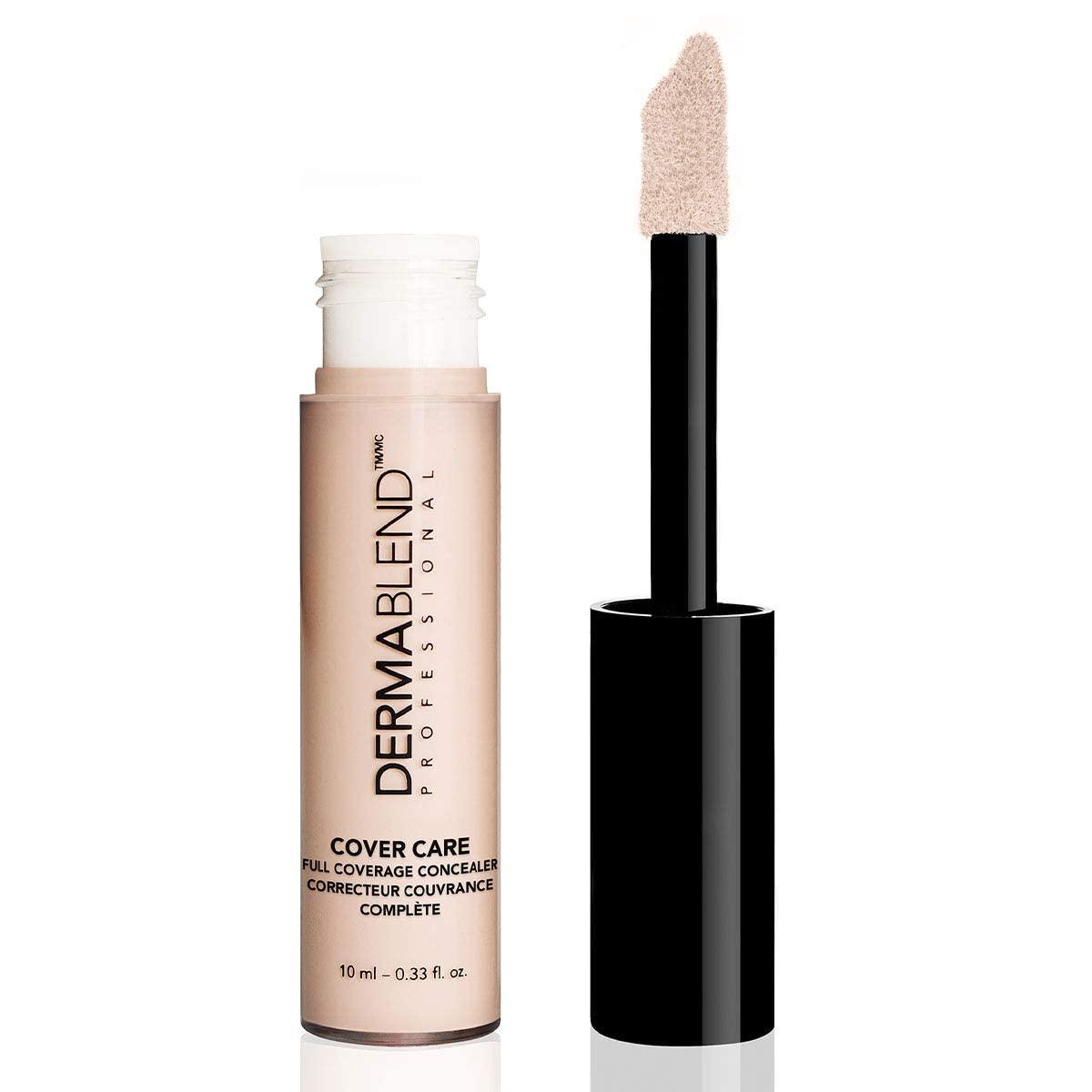 Dermablend Dermablend Cover Care Concealer, Full Coverage Concealer Makeup and Corrector for Under Eye Dark Circles, Acne & Blemishes, 24-Hr Hydration, Matte Finish, XL Applicator