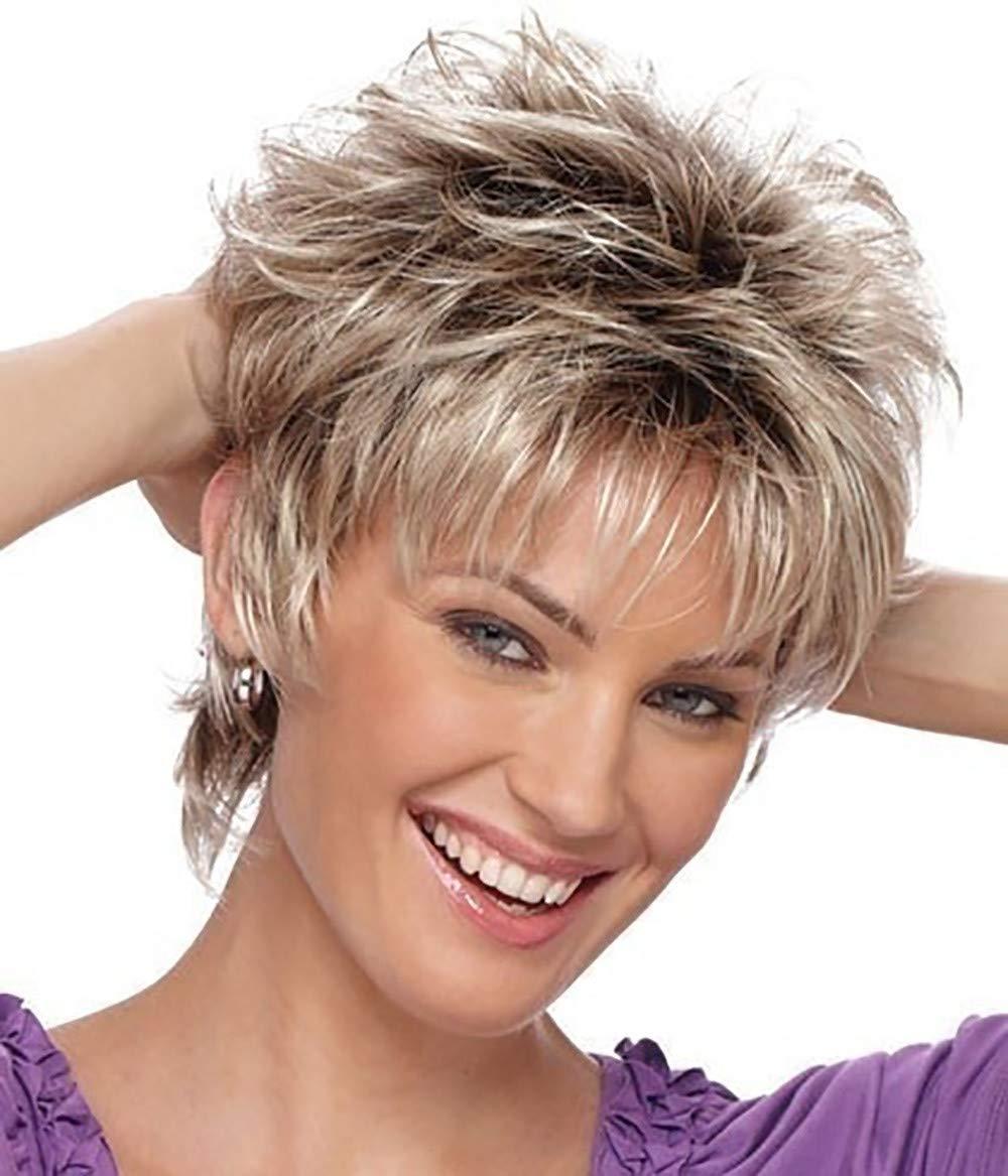 Alangbudu Alangbudu Womens Wigs For White Women Silver Wig Human Hair Short Wigs For Women Synthetic Wigs Grey Wig Natural Hair