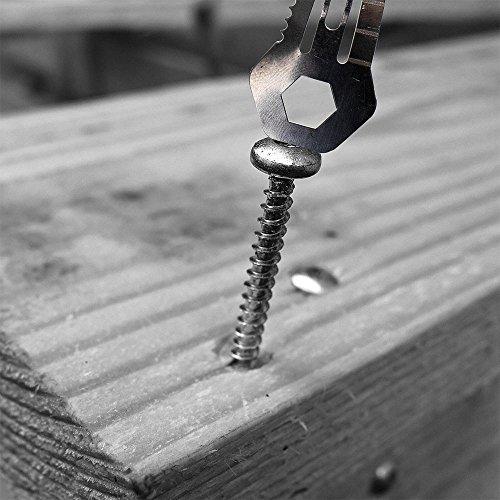 West Coast Paracord Silver Tactical Survival EDC Multi-Tool Hair Clip - Emergency Utility Kit (3 Pack)