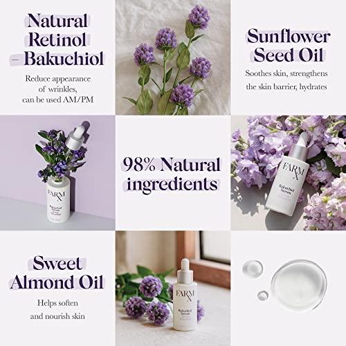 Farm Rx Farm Rx Bakuchiol Serum - Anti Aging Vegan Oil Based Serum to Reduce Wrinkles and Fine Lines, an Alternative to Retinol (30ml/1 fl oz) Clean Beauty