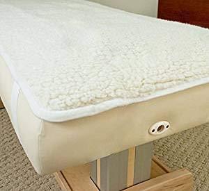 H&A Deluxe Massage Table Warmer Heating Pad Bed Warmer Pad Digital Timer and Digital Heat Setting-Synthetic Wool Fleece