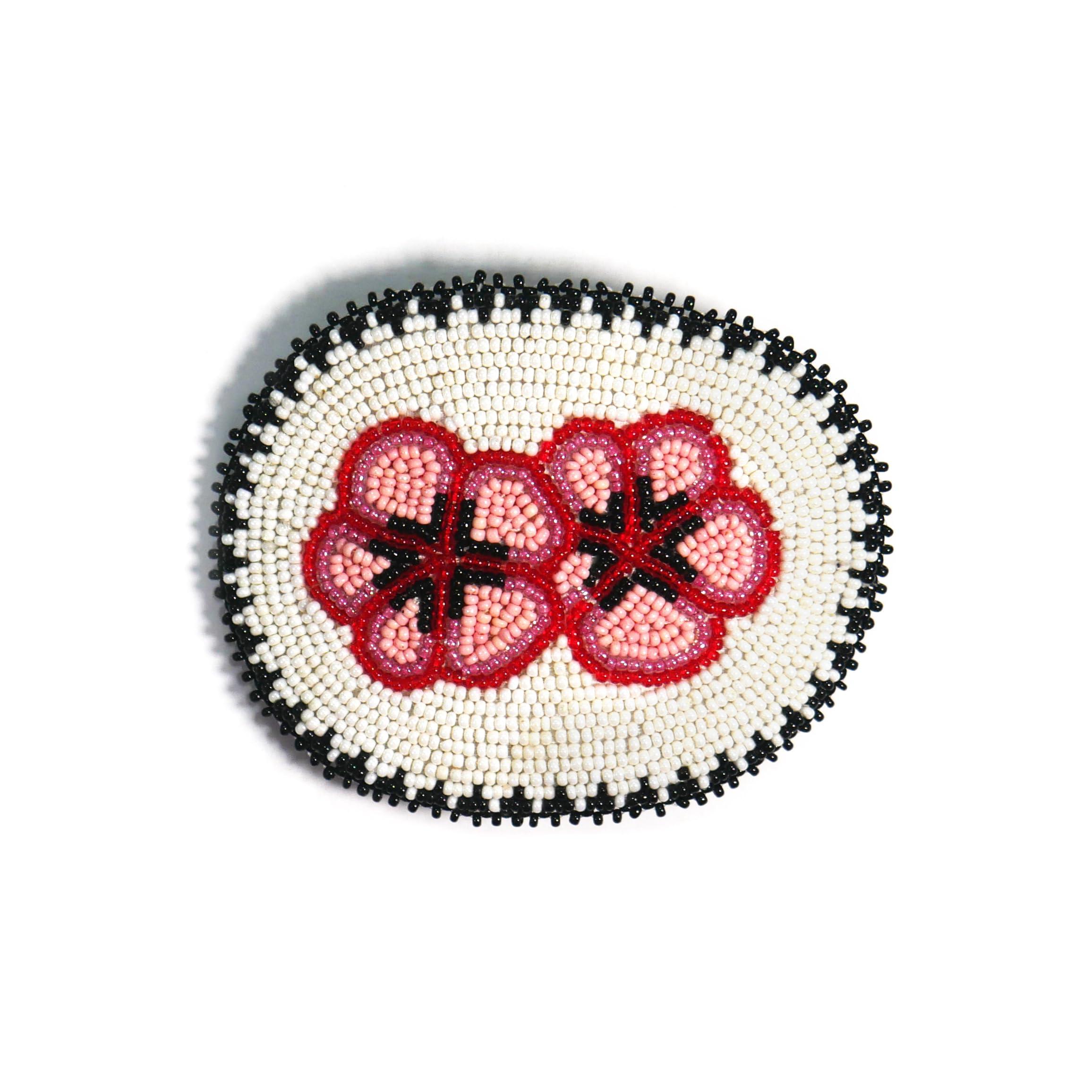 buybeaded Beaded Hair Clips Native American Style Handmade Collection (White)