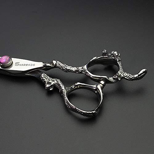 SHARONDS 7" 7.5" 8"9" Professional Hairdressing Scissors Barber Salon Hair Cutting Dragon Shears (Large). (7 inch—A)