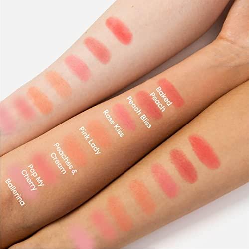 Revolution Beauty London Revolution Beauty, Blusher Reloaded, Pressed Powder Face Blusher, Highly Pigmented & Long Lasting Formula, Pop My Cherry, 0.26 Oz. (Pack of 2)