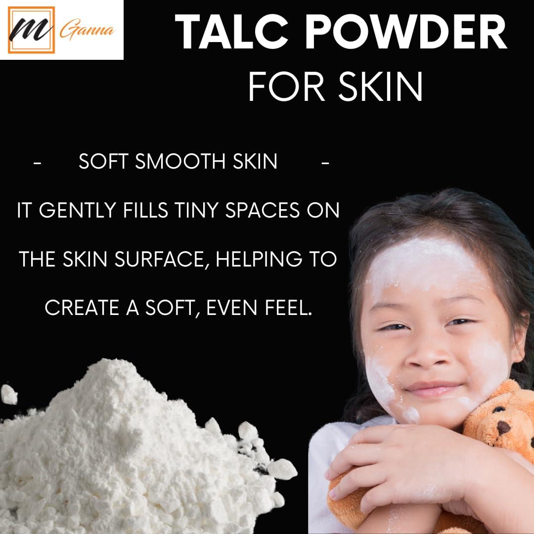 mGanna mGanna 100% Natural Talc Powder for Facial Make-up, Cosmetic Formulations, and Other Industrial Application 1 LBS / 454 GMS