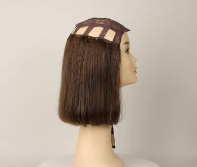 Freeda Wigs Freeda European human hair wig - Hat Fall Avalon Light Brown with Blended Lowlights and Highlights Size X-L 11\'\'