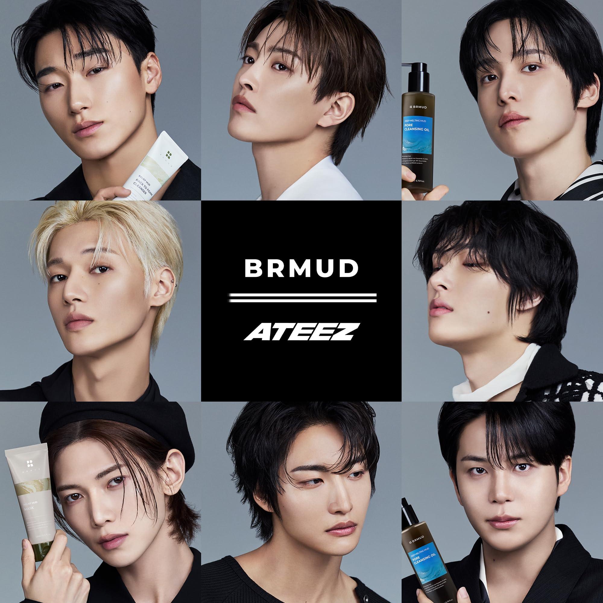 BRMUD BRMUD Relief Mud Mask - Cardi B Mask - Body Mud Hydrating & Moisturizing Deep Pore Cleanser Face & Body Mask w/ 91.8% Nature-Derived Ingredients - K Beauty Oil Control Wash Off Body Mud (3.71 fl oz)