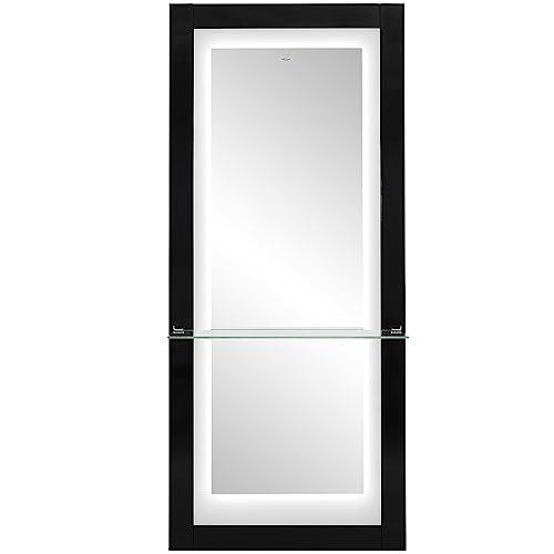 Dir Dir Salon Mirror Hair Salon Styling Wall Mount Salon Station Luna in Black