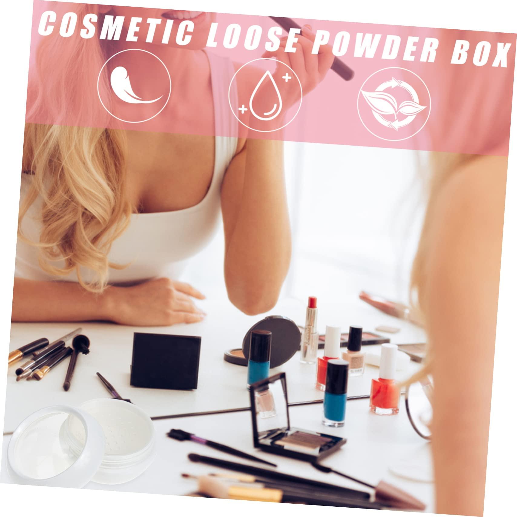 Mikinona Mikinona Portable Empty Loose Powder Container for Makeup 50g Talcum Powder Box for Women Ideal for Travel and Daily Use No Puff Included