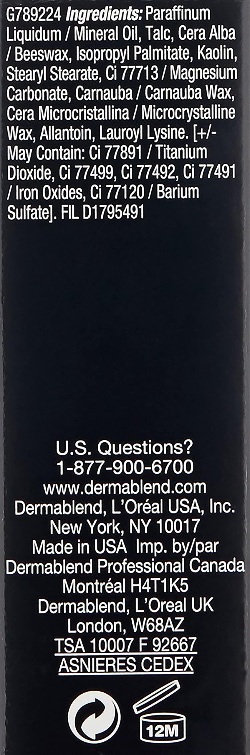 Dermablend Dermablend Quick-Fix Body Makeup Full Coverage Foundation Stick, Water-Resistant Body Concealer for Imperfections & Tattoos, 0.42 Oz