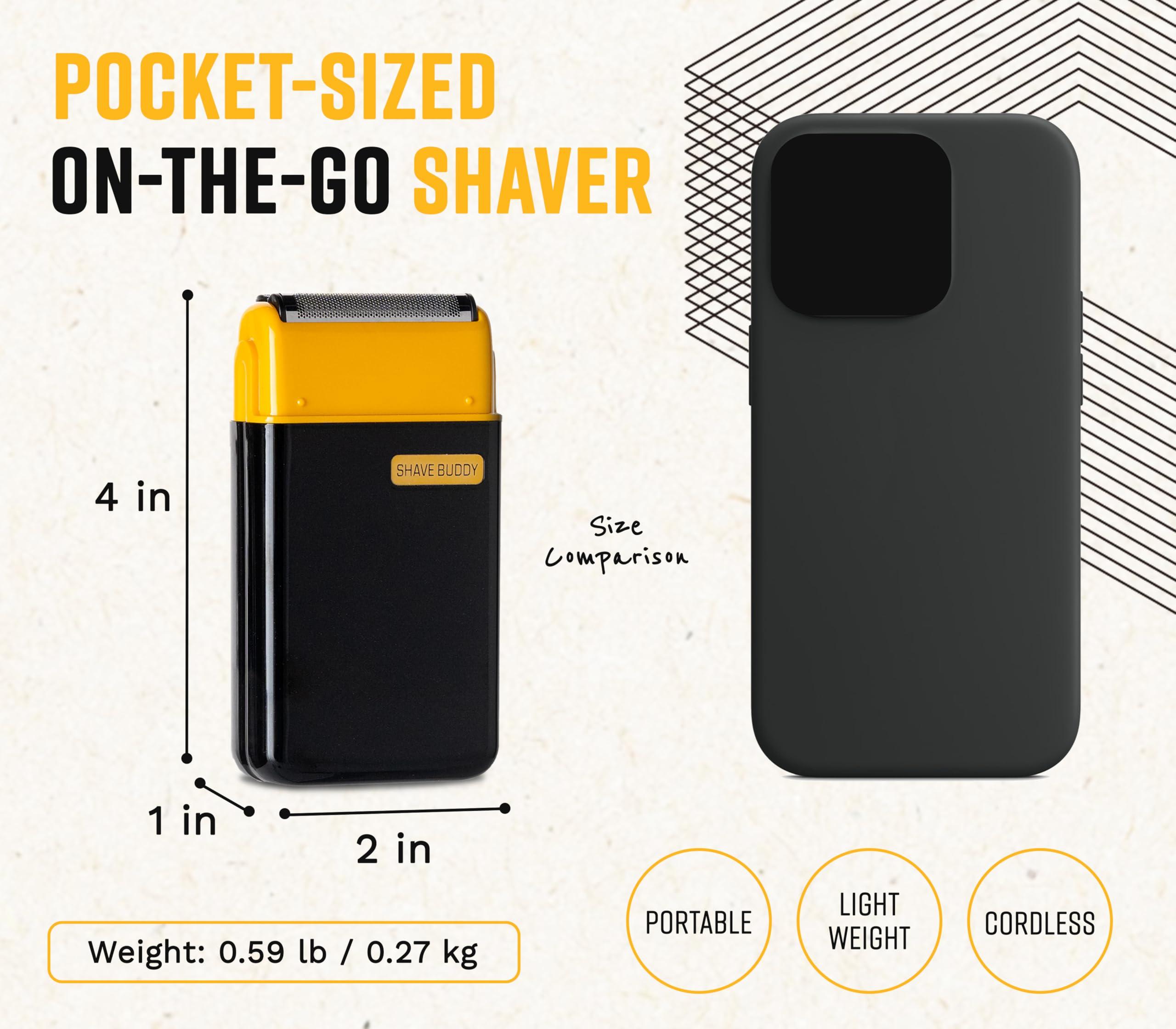 The Cut Buddy Shave Buddy, Compact Foil Electric Shaver for Face & Body, Maintains 5 O'Clock Shadow, Lightweight & Water Resistant, 1 Count