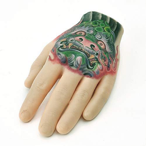 Yuelong Tattoo Practice Fake Hand - Yuelong Silicone Left Palm Tattoo Practice Hand Fake Skin Tattoo Hand Practice Skin Dummy Fake Tattoo Skin for Tattoo Artists and Beginners Tattoo Supplies (Left)