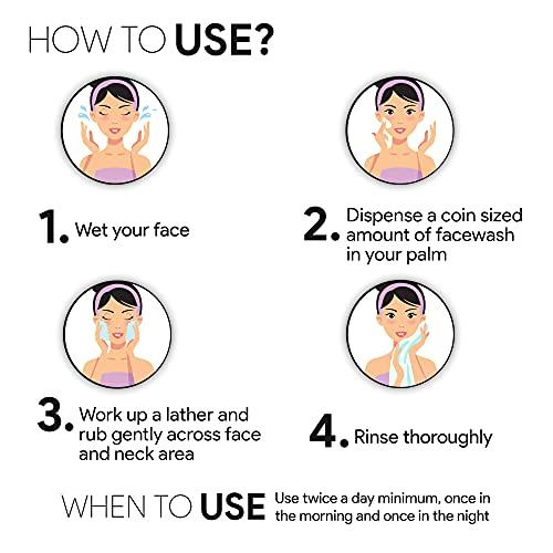 Good Vibes Good Vibes Activated Charcoal Deep Cleansing Face Wash, 120 ml Dirt Removal Deep Pore Cleansing Formula for All Skin Types, Controls Excess Sebum & Acne, Natural, No Parabens & Mineral Oil