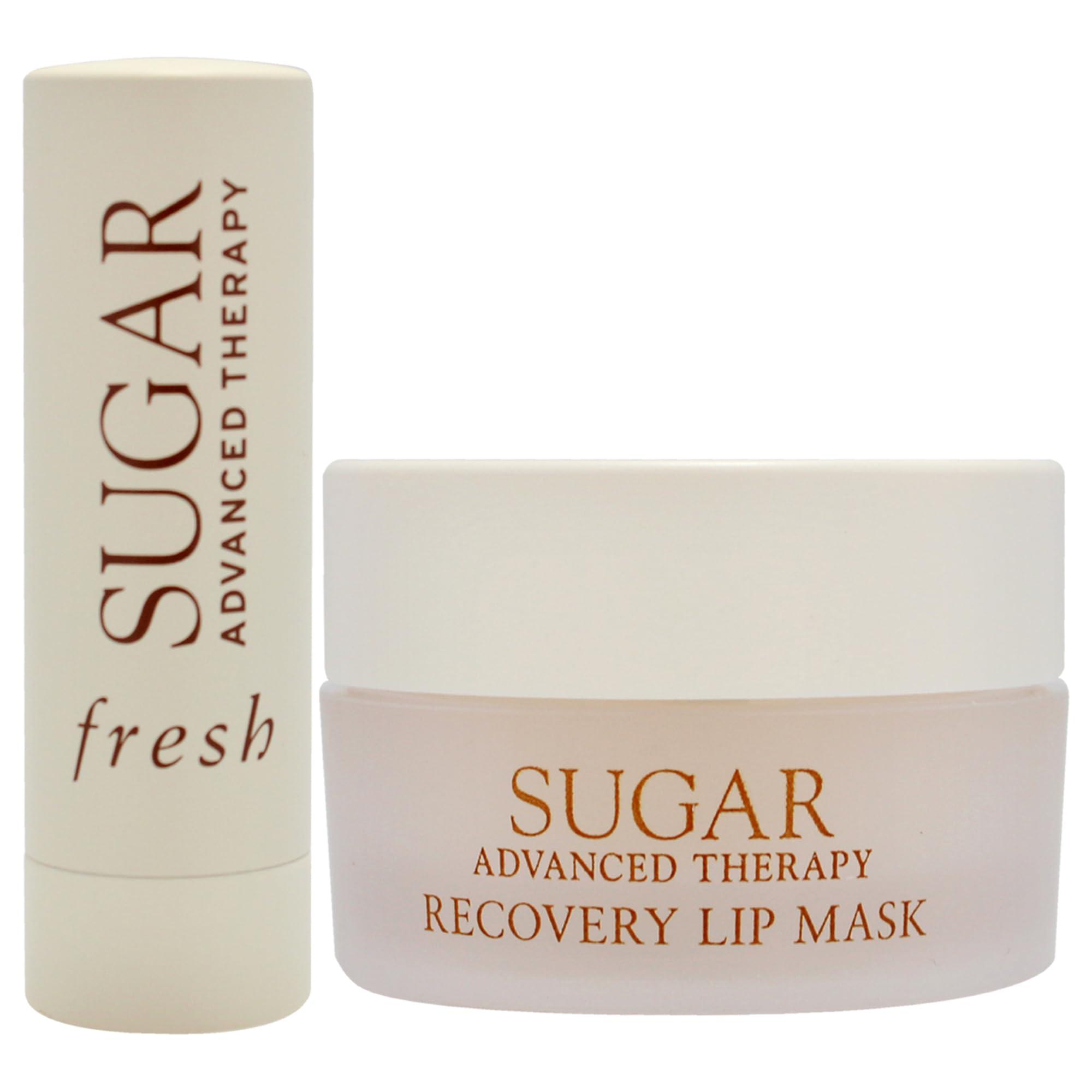 Fresh Lip Recovery Duo by Fresh for Women - 2 Pc 0.07oz Sugar Advanced Therapy Lip Treatment, 0.35oz Sugar Advanced Therapy Recovery Lip Mask
