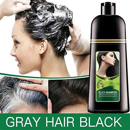 Deysen Organic Natural Fast Hair Dye Only 5 Minutes Noni Plant Black Shampoo, Black Hair Shampoo, Hair Growth Shampoo, Restore Lustrous and Shiny Hair Shampoo for Men and Women