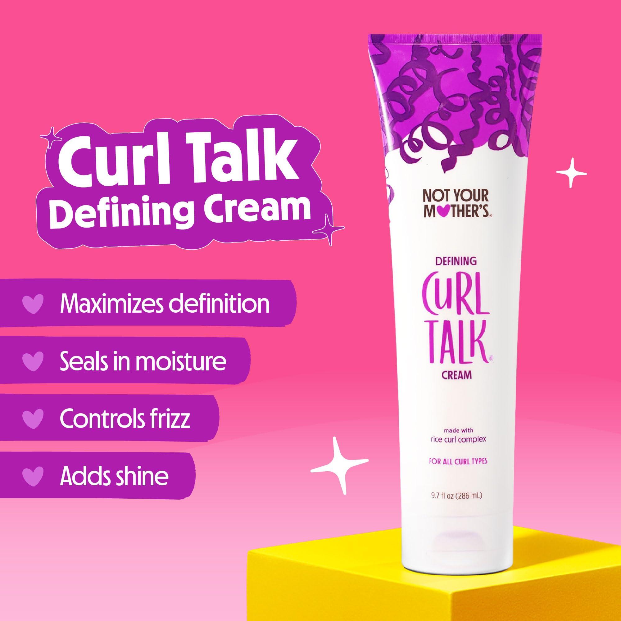 Not Your Mother's Not Your Mother\'s Curl Talk Frizz Control Sculpting Gel & Defining Cream (2-Pack) - 9.7 fl oz - Formulated with Rice Curl Complex - All Curl Types
