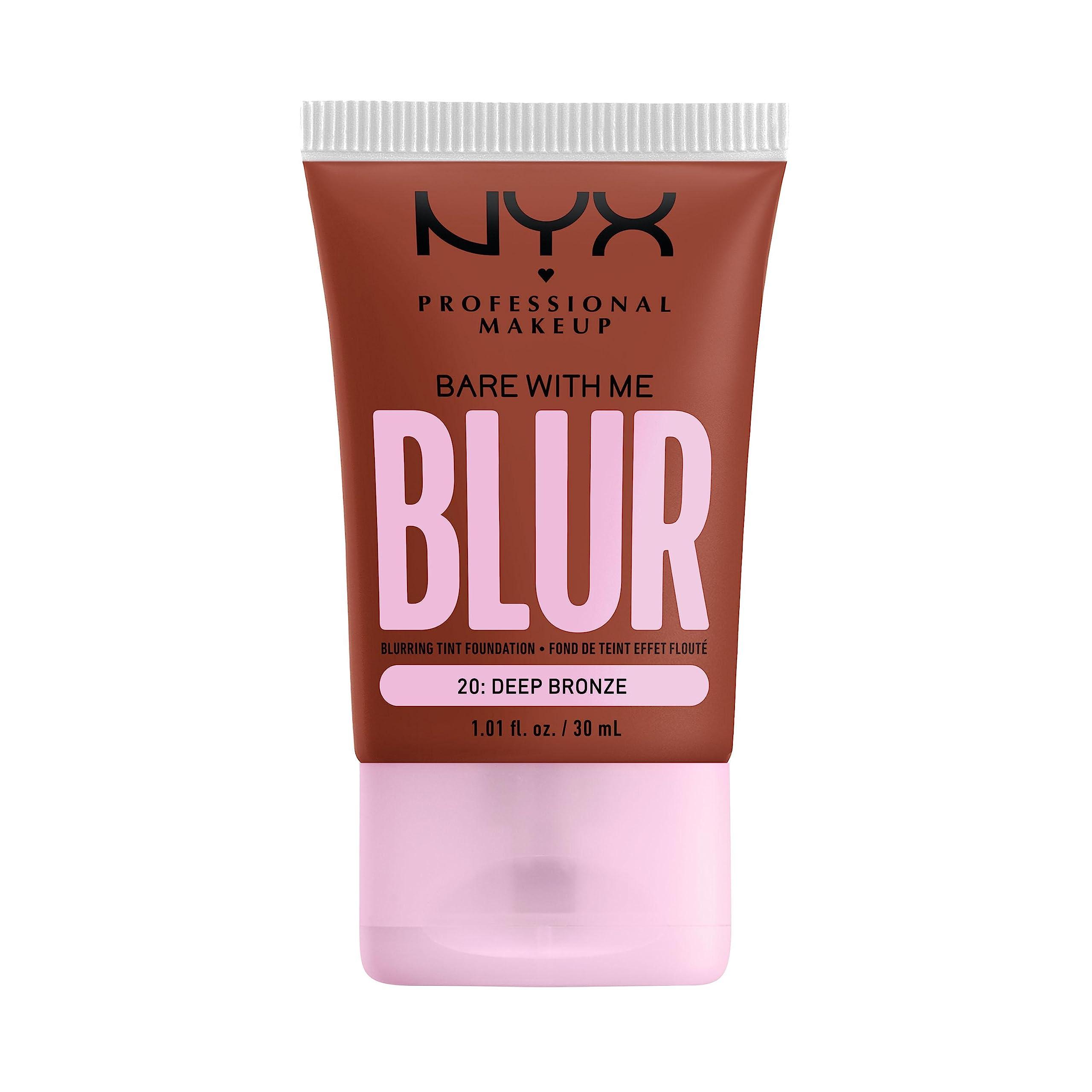 NYX PROFESSIONAL MAKEUP NYX PROFESSIONAL MAKEUP Bare With Me Blur Skin Tint Foundation Make Up with Matcha, Glycerin & Niacinamide - Deep Bronze