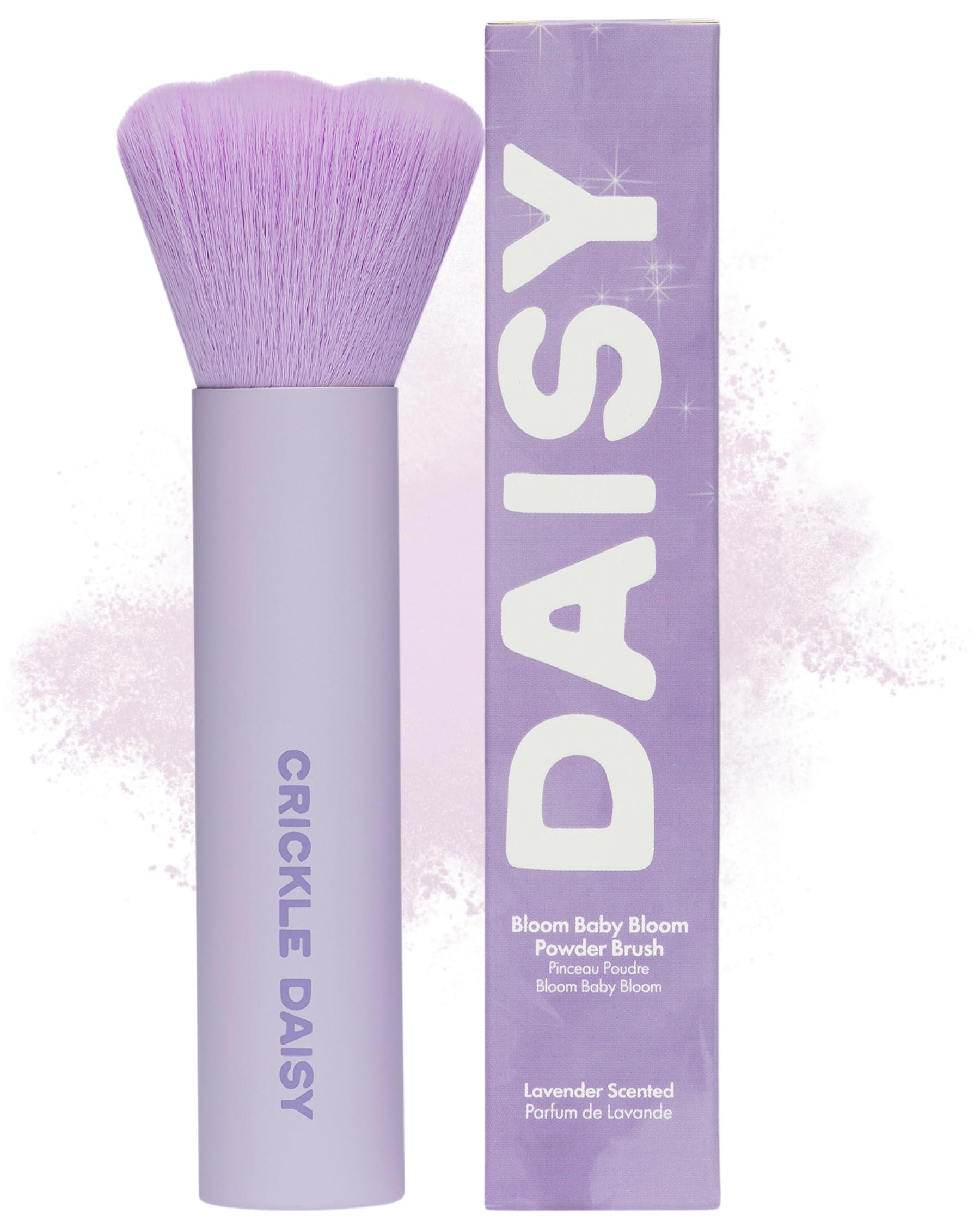 Crickle Daisy CRICKLE DAISY Bloom Baby Powder Brushes - Ultra-Soft Vegan Fibers, Foundation Blending Brush, Highlight Your Skin\'s Natural Beauty - Perfect for Makeup Powder Application, Blush, Lavender Scented