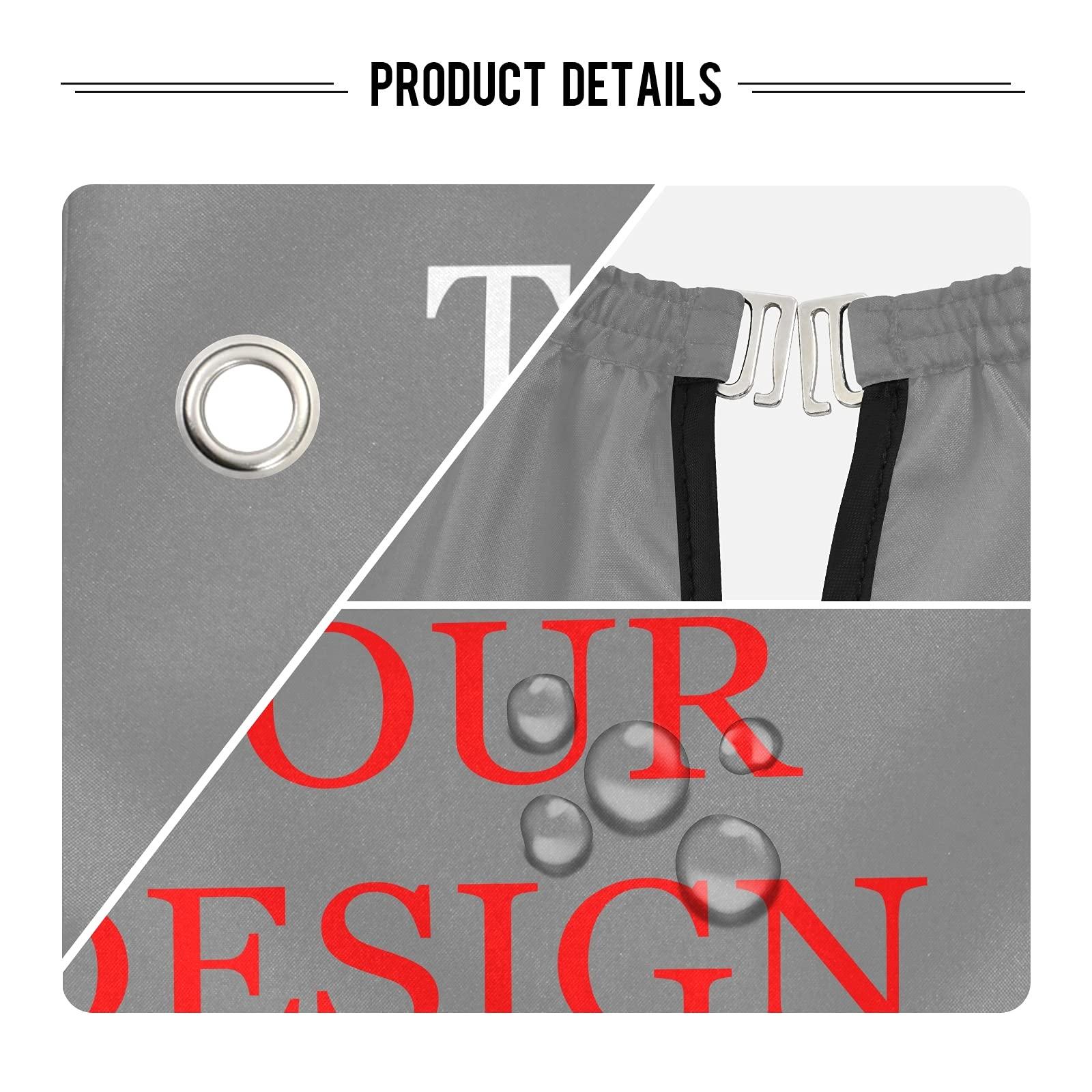 JUNZAN Professional Haircut Cape Apron Gown - Custom Designed your Photo Logo, Men Beard Bib with Adjustable Closure, Waterproof Barber Capes 65\"X55\"