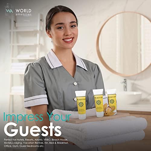 World Amenities World Amenities Spa Rituals Shampoo - Fresh Botanicals, Mini Travel Size Toiletries - Suitable for All Hair Types (300 Pack)