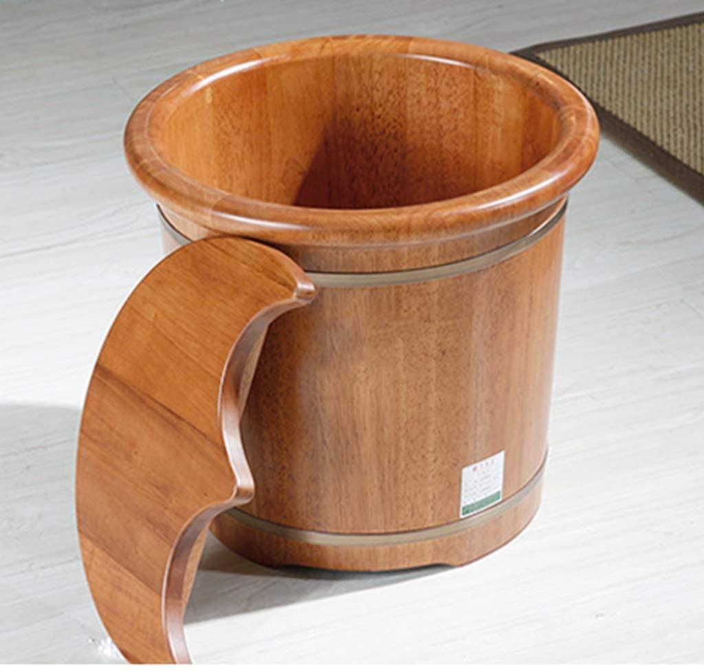 BABYCE Foot Spas for Home Use Foot Tub Spa/Bath/Bucket- Thick Sturdy Oak Wood Foot Basin for Pedicure, Detox, Very Good to Soak Your Feet, Toe Nails, and Ankles Elderly Gift Foot Spa Bath Massager