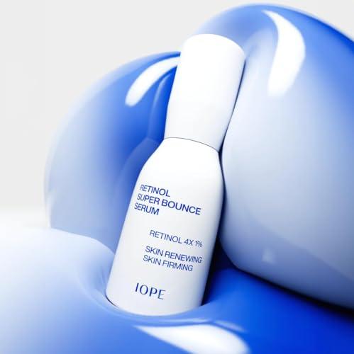 IOPE IOPE Retinol Super Bounce Serum - Daily Korean Skincare for Anti-Aging, Reduction in Fine Lines & Wrinkles, Beginner Friendly, Gentle Nourishment for Sensitive Skin, 1.69 Fl Oz.