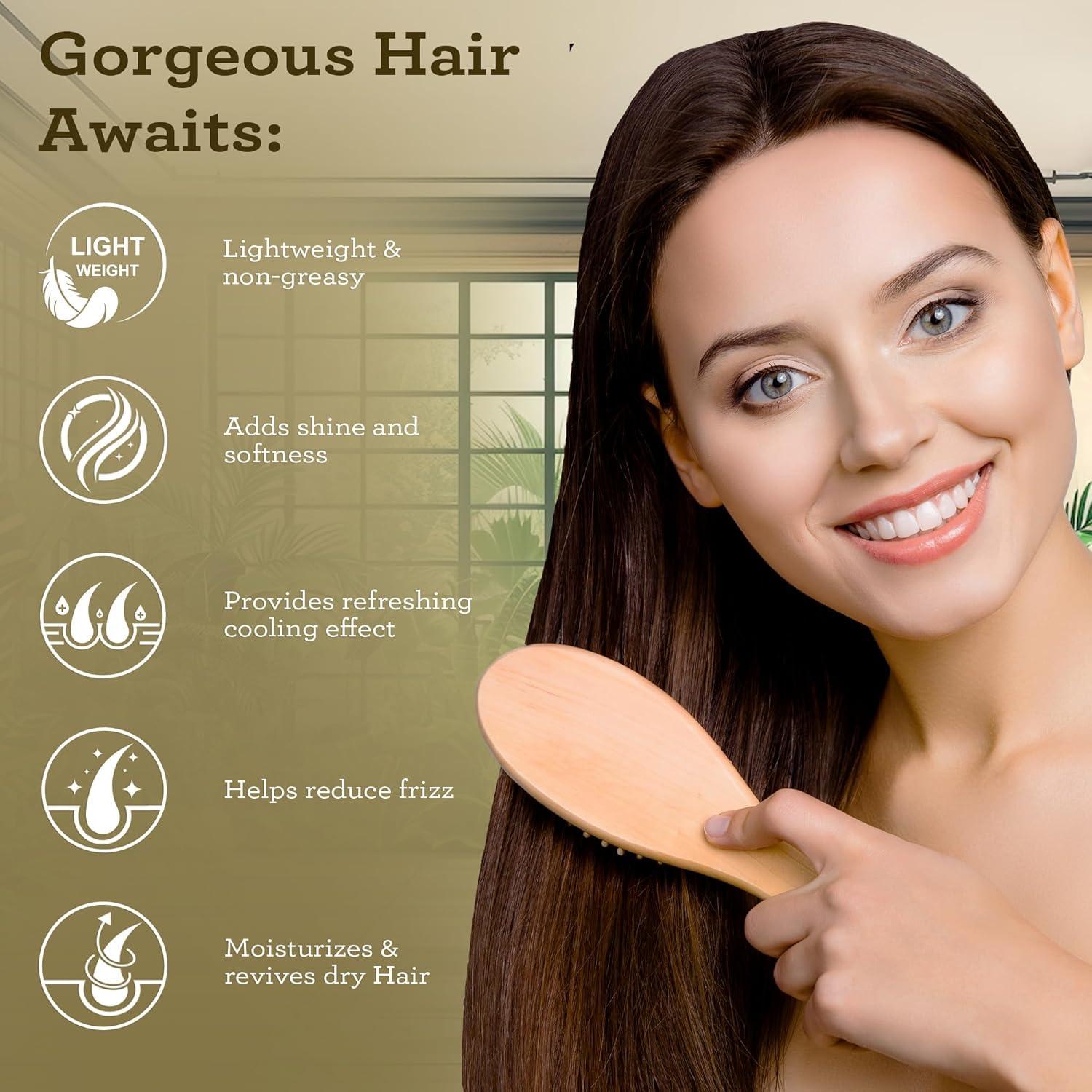 GuruNanda GuruNanda Hair Care Duo: 100% Pure Cold-Pressed Castor Oil (8 Fl oz) & Rosemary Mint Hair Growth Serum with Keratin & Vitamin E (2 oz) Nourish, Strengthen & Enhance Shine Naturally