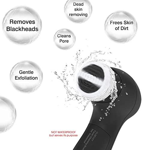 CLSEVXY Facial Cleansing Brush Face Scrubber: CLSEVXY Electric Face Spin Cleanser Brushes with 7 Brush Heads for Deep Cleansing, Gentle Exfoliating, Removing Blackhead, Massaging