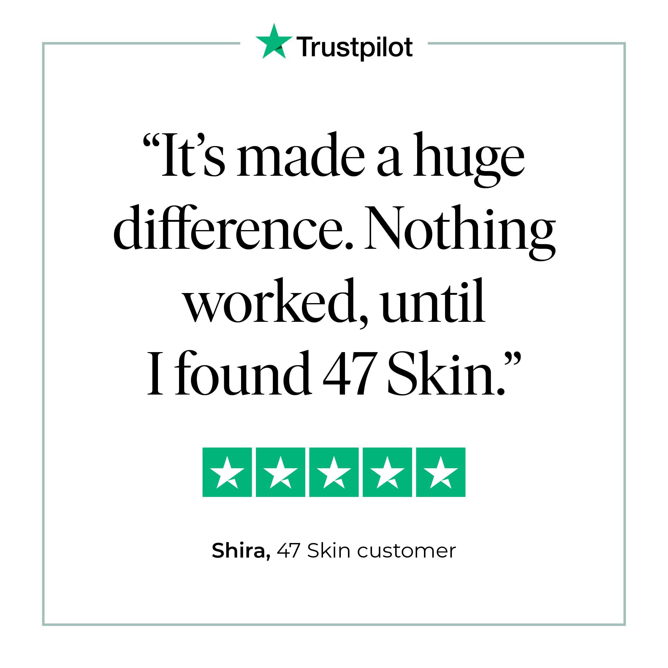 47 Skin 47 Skin Hydrating Face Serum for Clearing Acne & Scars, Anti-Blemish & Scar Repair Serum Skincare Treatment with Silver Chitoderm - Smooth Skin Moisturiser Facecare Serum for All Skin Types (1.01 oz)