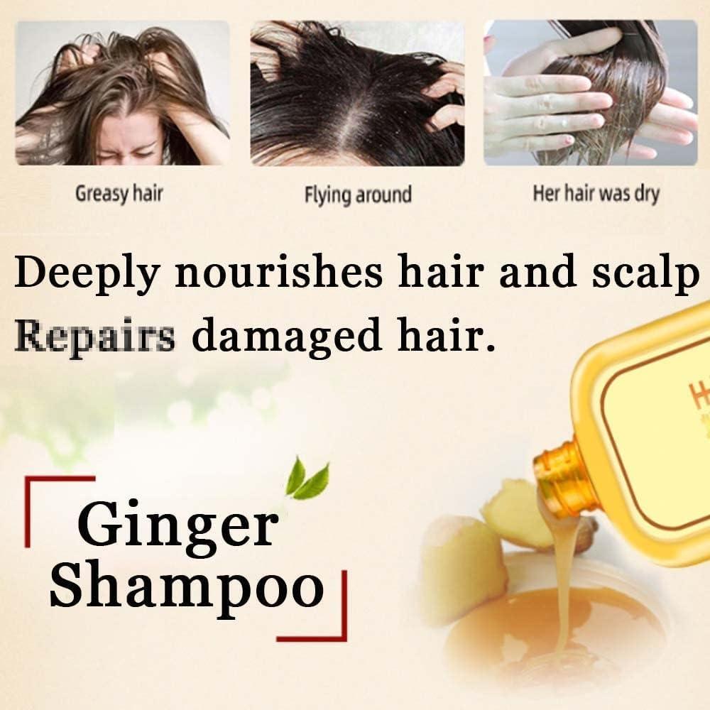 Lomnoeza Ginaday Instant Ginger Hair Regrowth Shampoo, Anti-Hair Loss (500ML/1PCS)