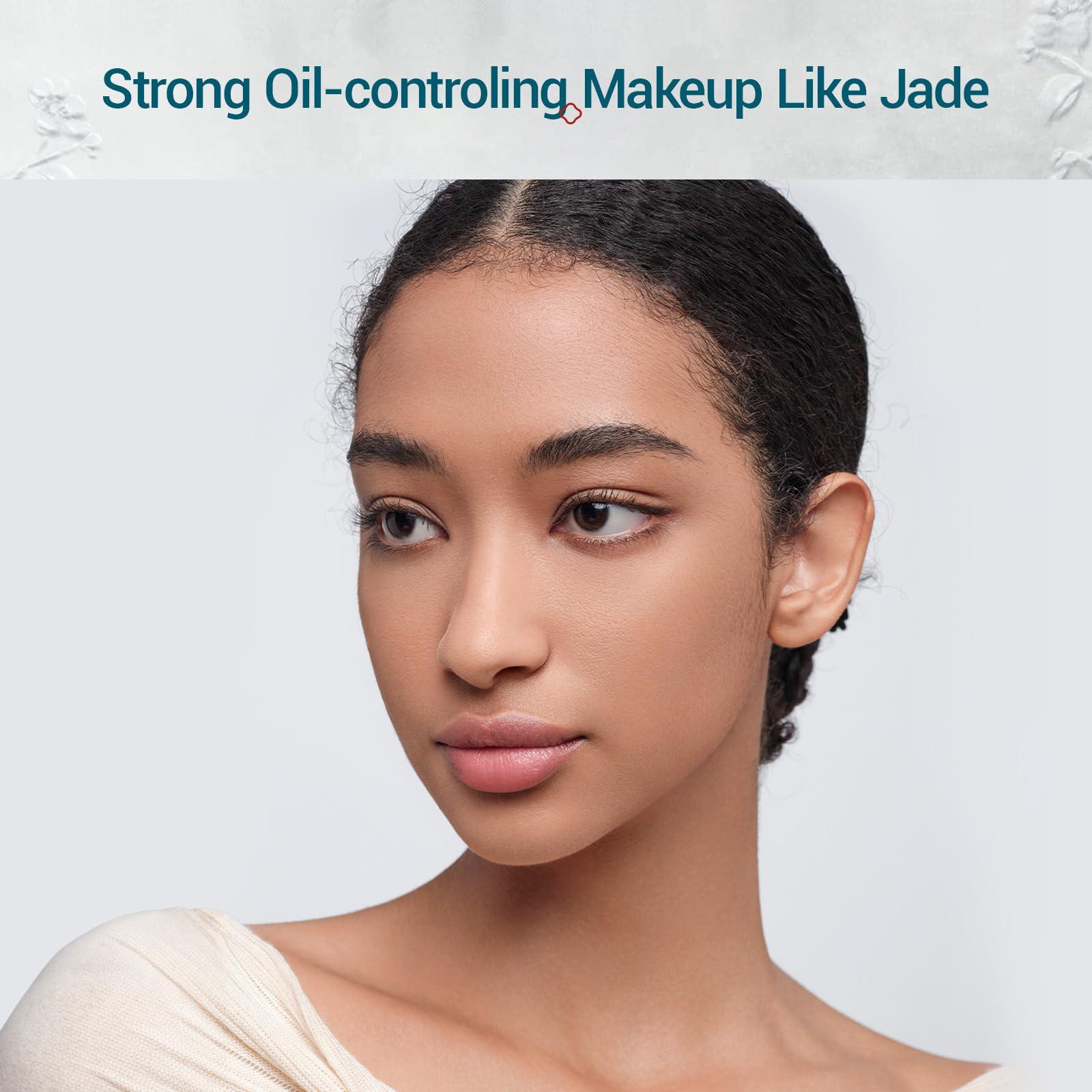 FLORASIS FLORASIS Breathable Loose Setting Powder, Flawless Jade Lightweight Long-Lasting Makeup Powder for Face (08 Amber)