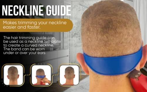 Fade Guide Fade Guide and Neckline Shaving Template | Curved Silicone Band | Great for Creating Skin Fade Guidelines for DIY Haircuts | Fade Haircut Guide for Hair Clippers