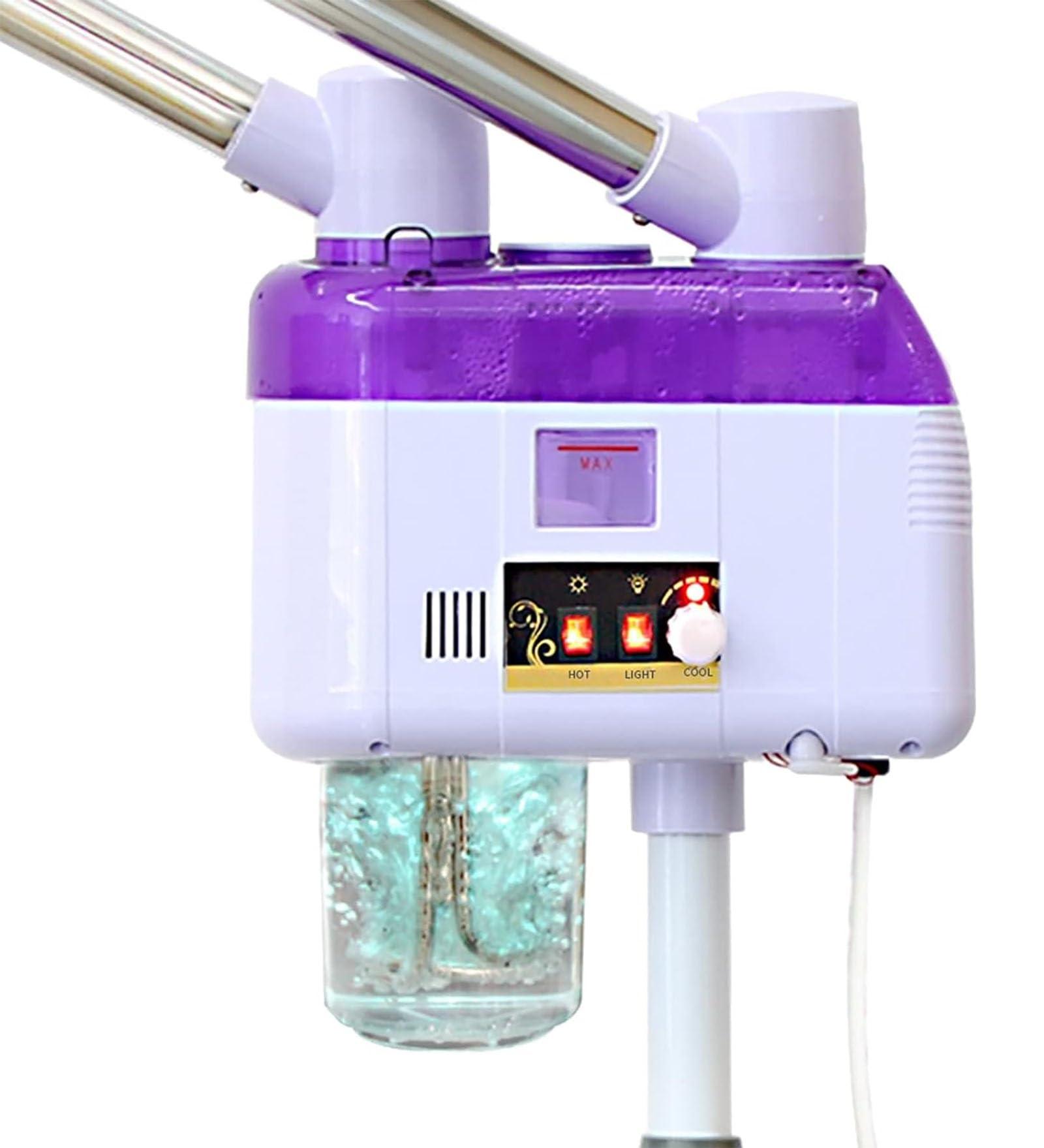 CEEBUS Professional Facial Steamer Device, 2 in 1 Hot and Cold Deep Clean Facial Steamer, Height Adjustable Multifunction Spa Humidify, Use in SPA Salon Beauty