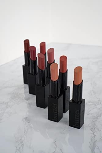 butter LONDON butter LONDON Plush Rush Satin Matte Lipstick, Strong