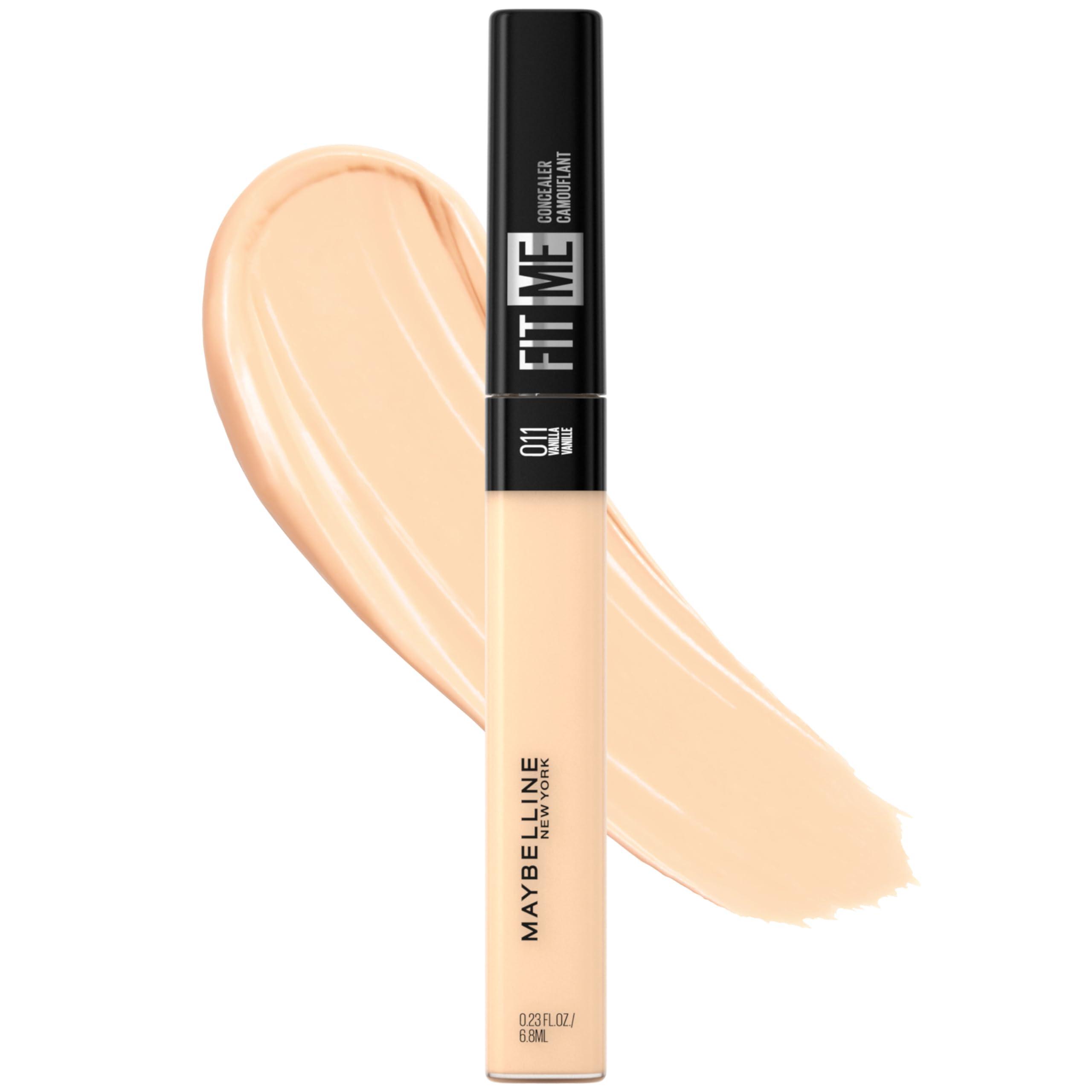 MAYBELLINE Maybelline Fit Me Liquid Concealer Makeup, Natural Coverage, Lightweight, Conceals, Covers Oil-Free, Vanilla (Packaging May Vary)