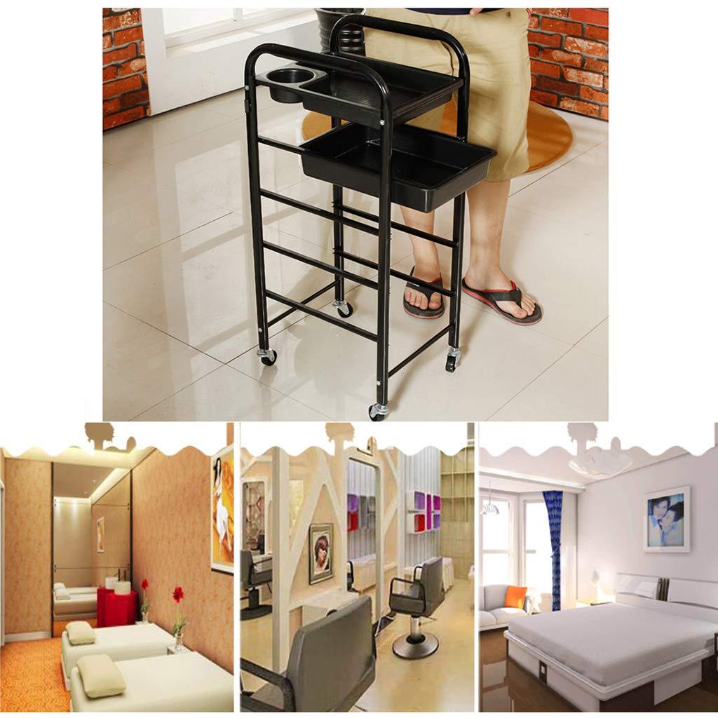 SHAWLA SHAWLA Salon Trolley Salon Storage Trolley Beauty Storage Trolley (Retro Gold Drawer) Multifunctional Professional Dyeing and Hot Barber Shop Bar Cart Mobile Roller Beauty Salon Storage Rack, Gold