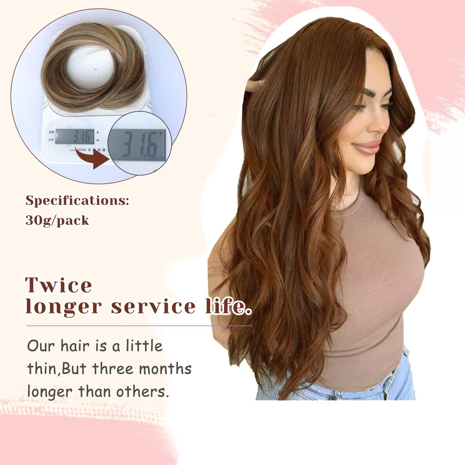 KiiKiiGirl KiiKiiGirl microlinks hair extensions human hair - 16inch micro link hair extensions human hair micro link extensions micro links hair extensions human hair #4 Chocolate Brown 30G/Pack